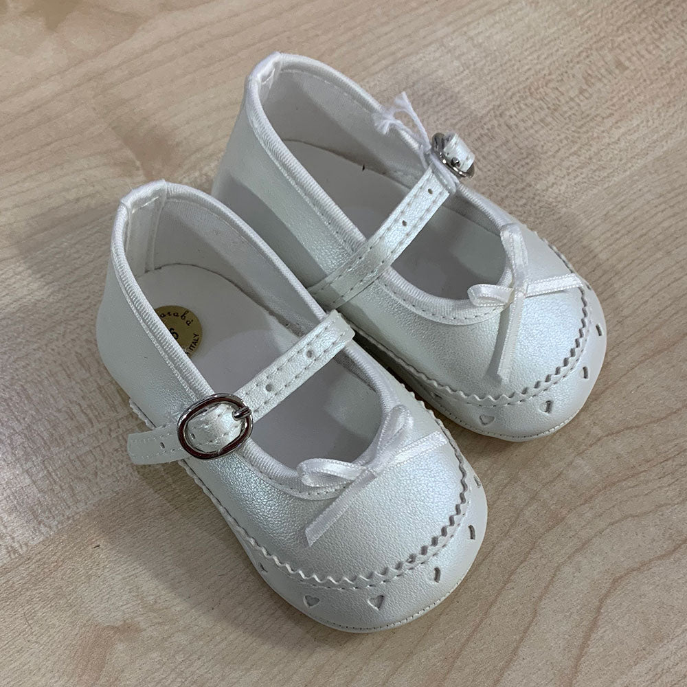 
  Shoes from the Ambarabà children's clothing line, in very soft materials and
  with craftsmans...