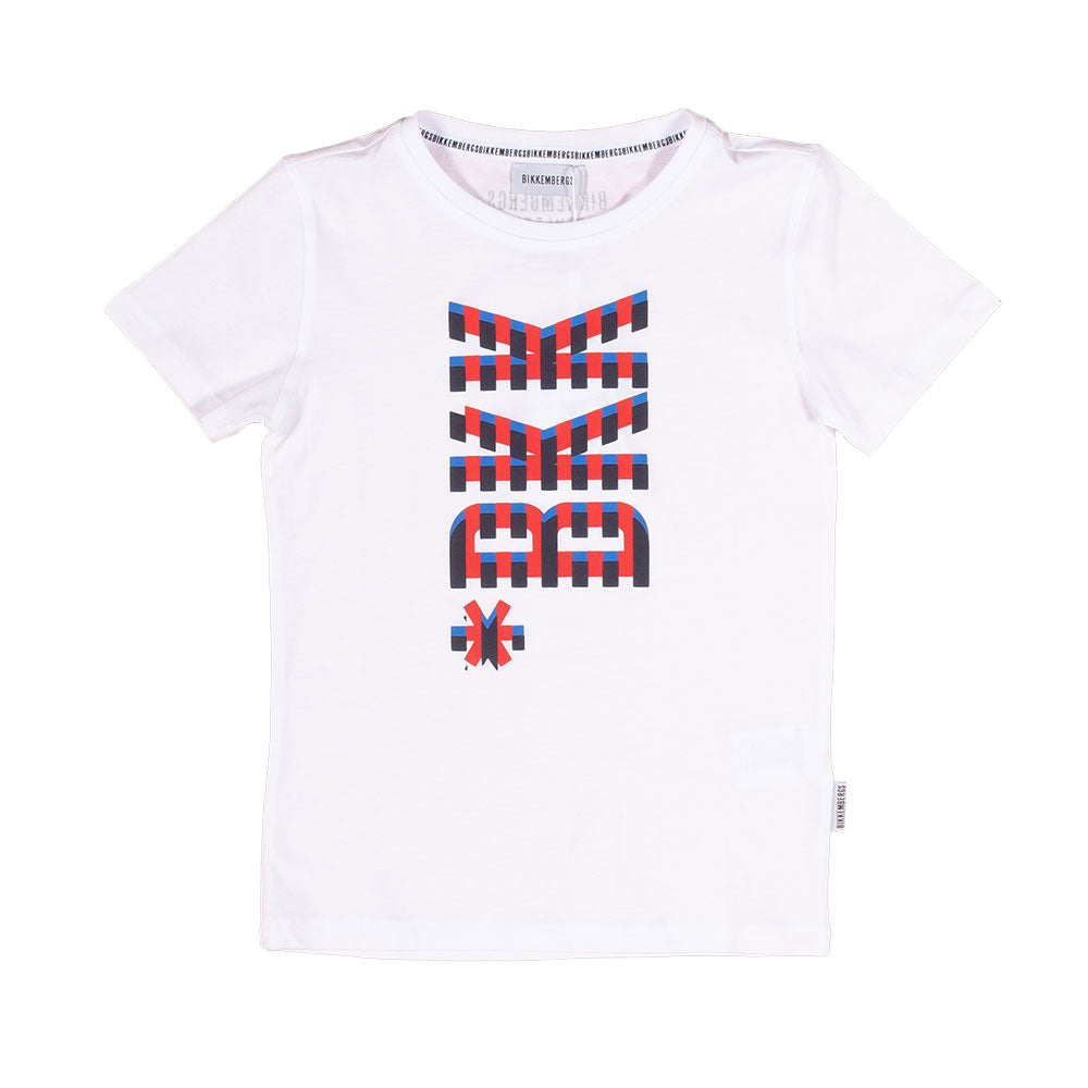 
T-shirt from the Bikkembergs children's clothing line, with multicolor print on the front and lo...