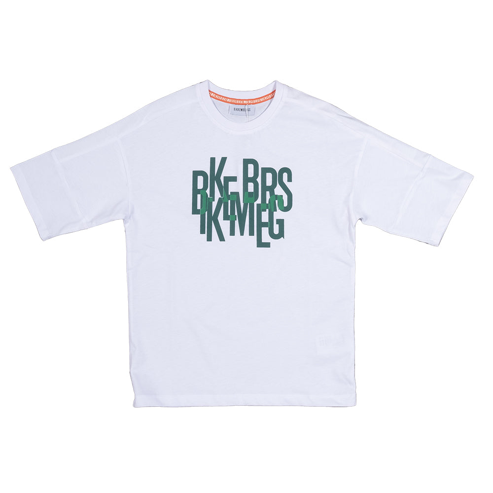 T-shirt from the Bikkembergs children's clothing line, with contrasting color print on the front....