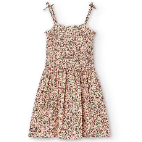 Bambula dress "leaves" for girls