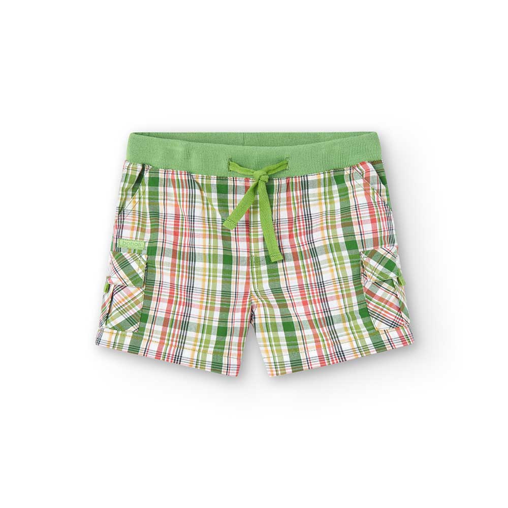 
Shorts from the Boboli children's clothing line, with pockets on the sides with small buttons. E...