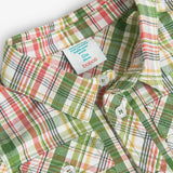 Checked poplin shirt for boys