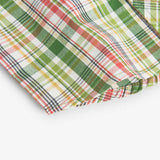 Checked poplin shirt for boys