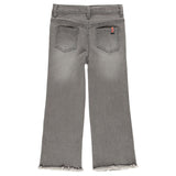 Elastic denim trousers for girls