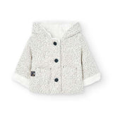 Patterned jersey jacket for newborns