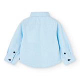 Long sleeve oxford shirt for babies - BCI