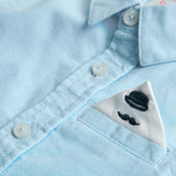 Long sleeve oxford shirt for babies - BCI