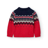 Jacquard knitted sweater for boys