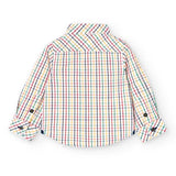 Checked poplin shirt for boys - BCI