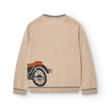 "Motorcycle" knitted sweater for boys