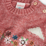 Knitted sweater for baby girl