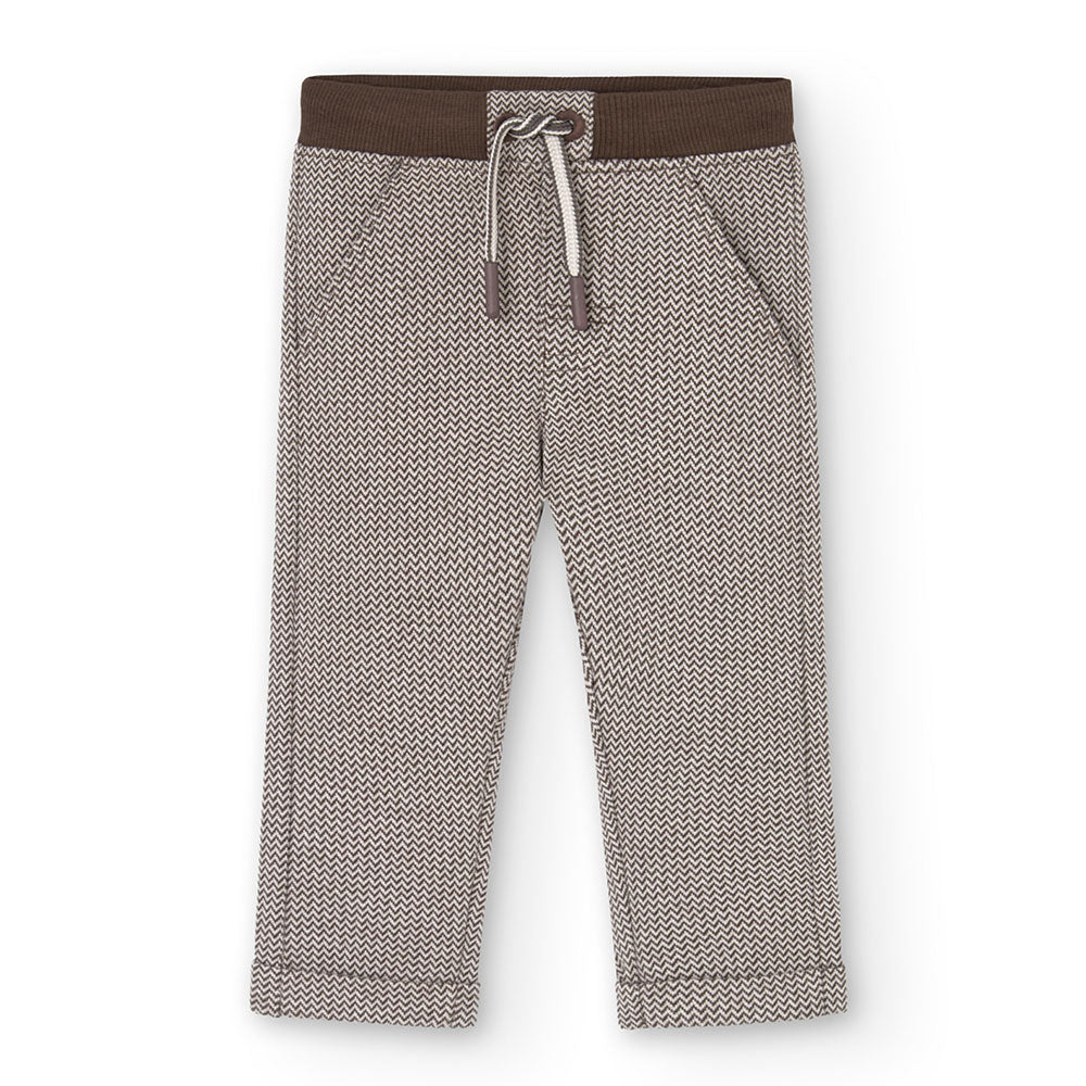 Boboli Children's Clothing Line pants with geometric pattern and elastic waistband.
 

Compositio...