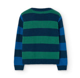 Striped knit sweater for boy -BCI