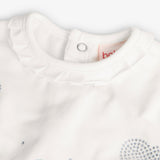 Elastic jersey t-shirt for newborns -BCI