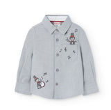 Infant long sleeve oxford shirt -BCI