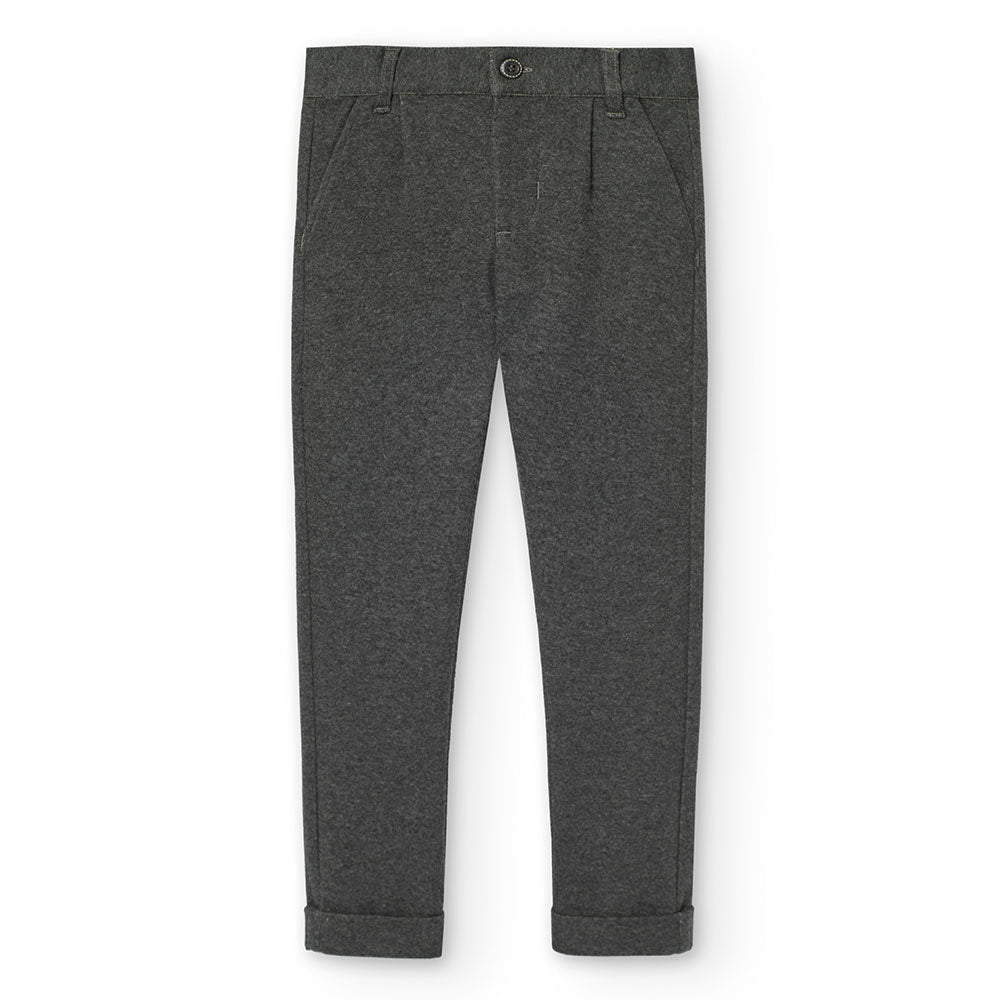 Pants from the Boboli Children's Clothing Line, made of lanetta with a regular cut and adjustable...