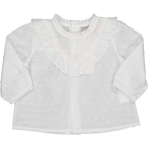 BLOUSE L/S MUSLIN PLUMETIS