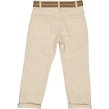 DRILL STRETCH PANTS WITH ZIP AND BELT