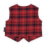 STRETCH TARTAN VEST