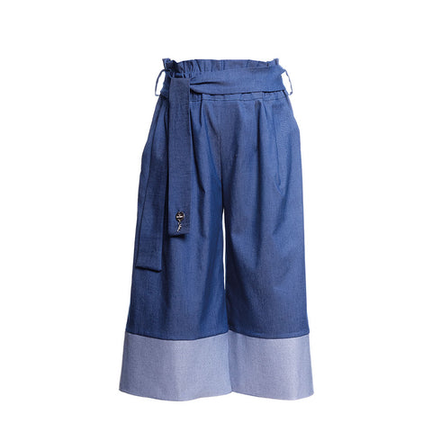 PALAZZO PANT BLUEWASH