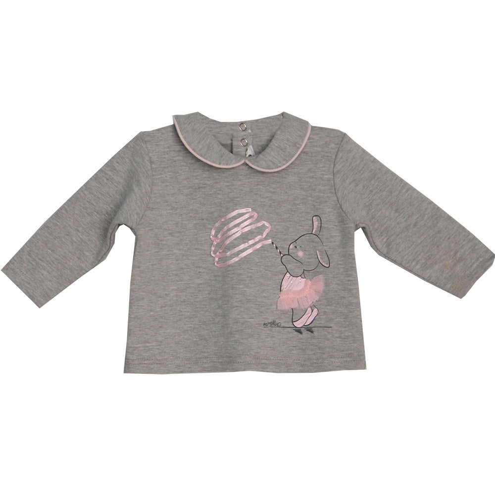 
  Two-piece set from the Mirtillo girl's clothing line. Plain T-shirt
  with print on the front ...