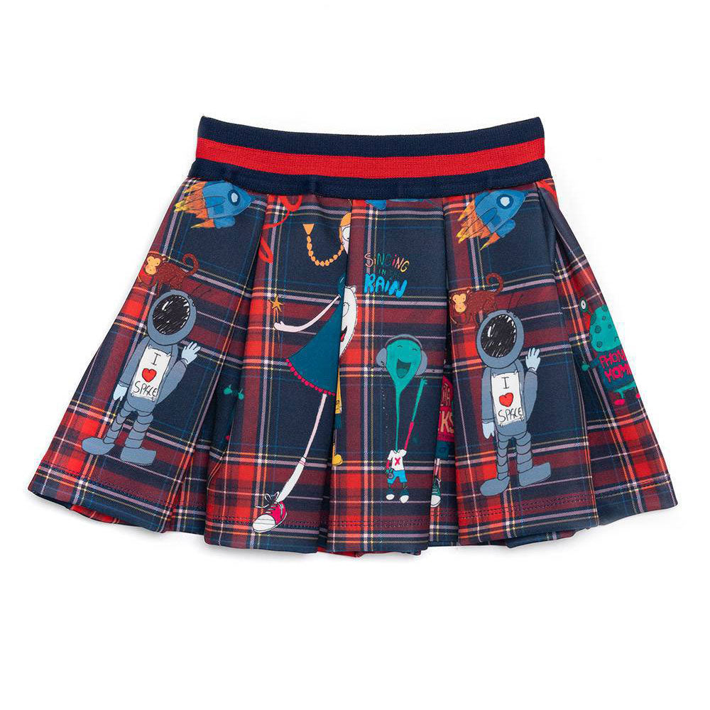 
  Rosalita Senoritas Girls' Clothing Line pleated skirt with elastic band
  alive. Dark blue and...