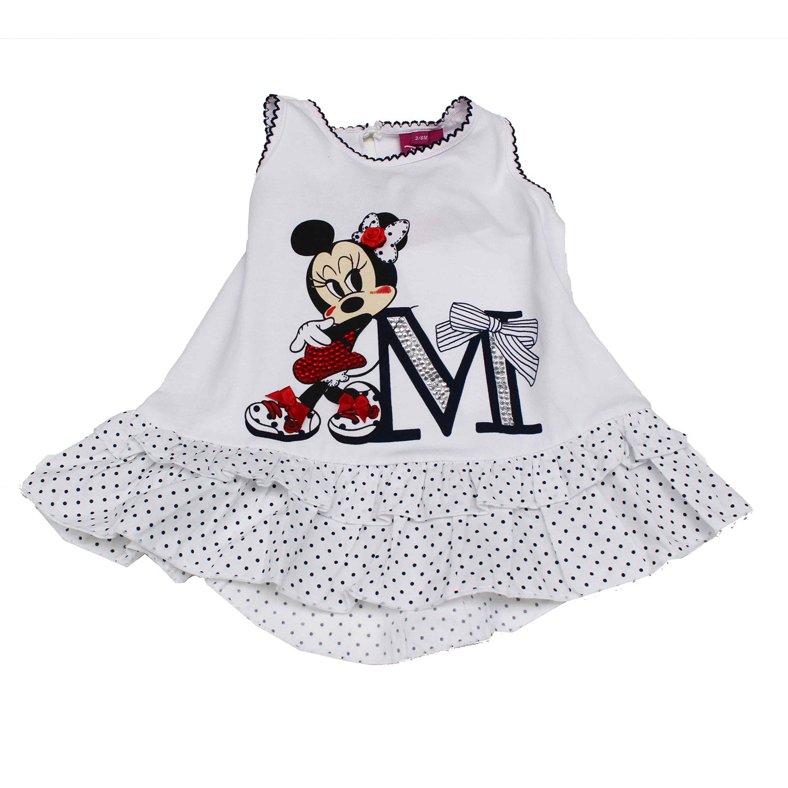 
  Abitino della linea abbigliamento bambina Silvian Heach senza maniche con merletto
  sulle fin...