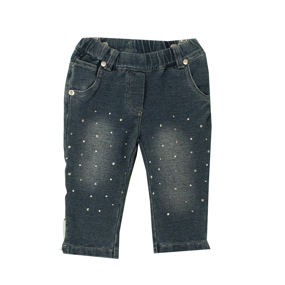 
  Denim-type leggings from the Silvian Heach girl's clothing line, regular cut,
  five-pocket mo...