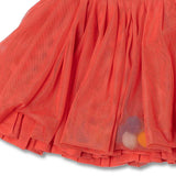 CREPE AND POPLIN SKIRT