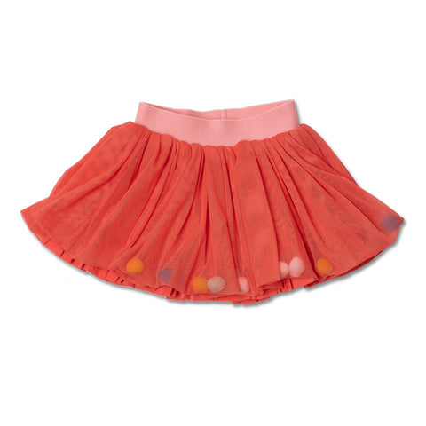 CREPE AND POPLIN SKIRT