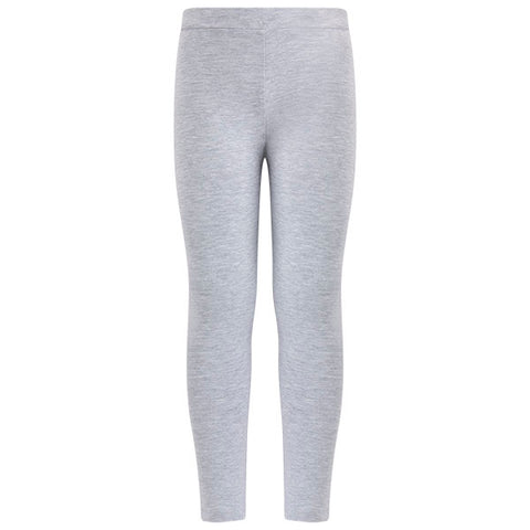 NIÑA GRIS MELANGE STITCH LEGGINGS