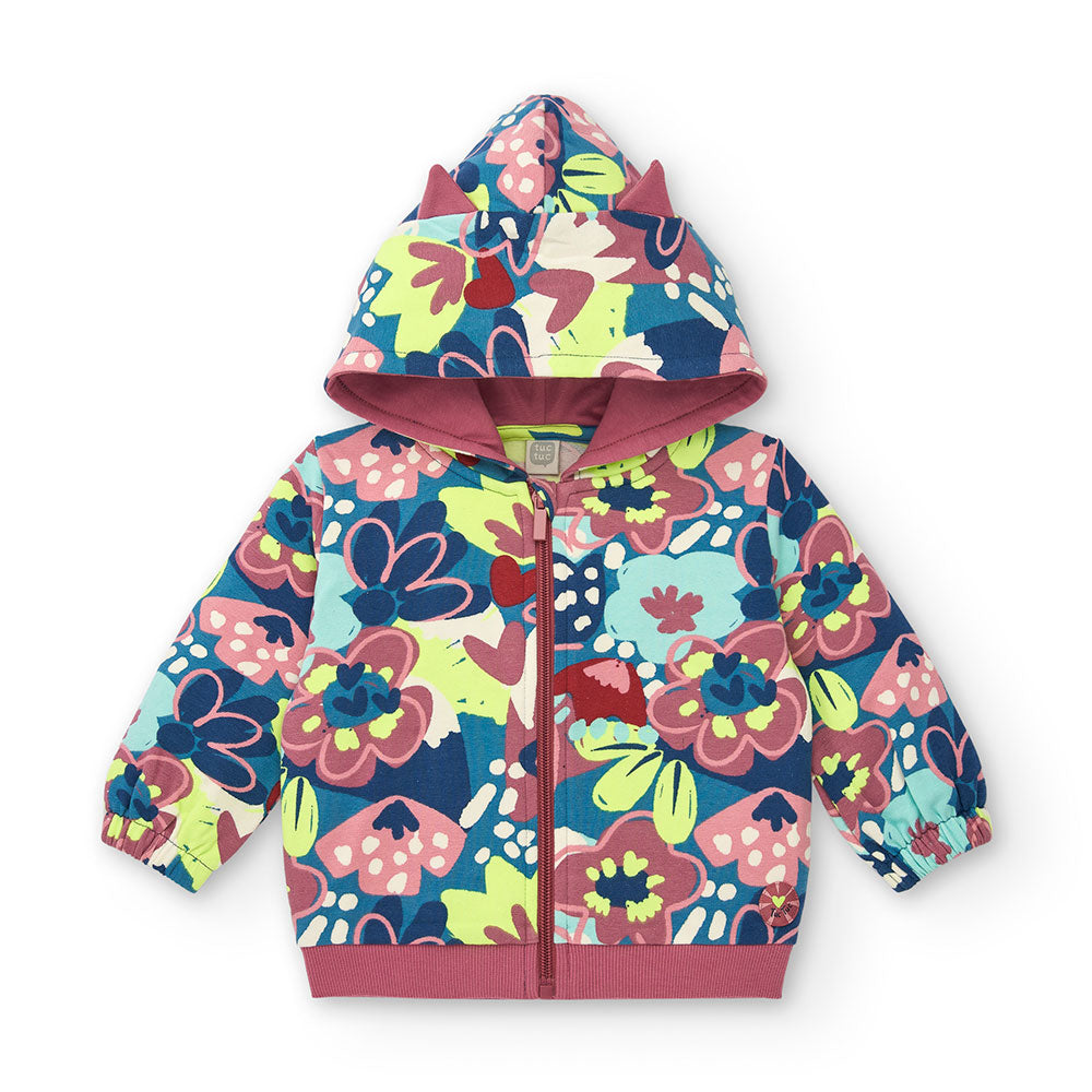 Hooded sweatshirtfrom the Tuc Tuc Girl's Clothing Line, with zipper closure on the front.
 
Compo...