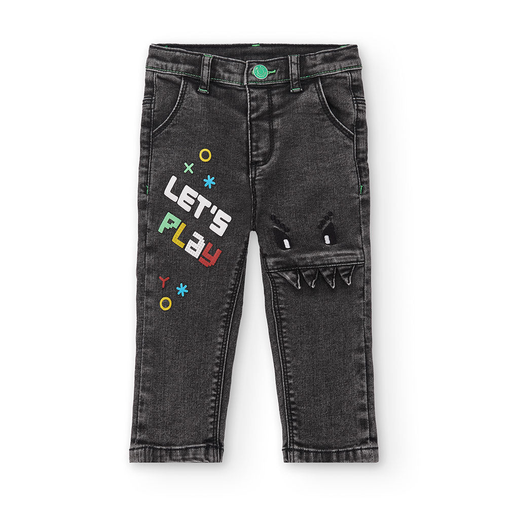 
Jeans trousers from the Tuc Tuc children's clothing line, with turn-up bottom and contrasting co...